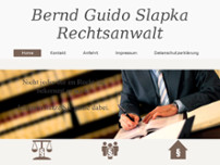 Rechtsanwalt Bernd Guido Slapka website screenshot