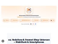 Website o2 & Vodafone & Freenet Shop Uetersen - KK Mobile Store