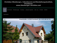 Bestattungsinstitut Christian Kleeberger website screenshot