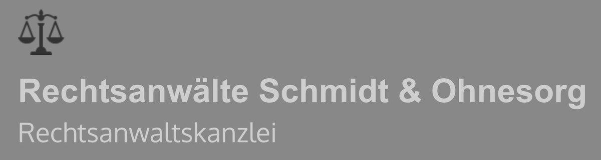 Günter Schmidt, Roland Ohnesorg Rechtsanwälte Logo