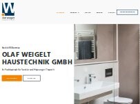 Website Screenshot Olaf Weigelt Haustechnik GmbH