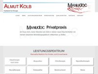 Privatpraxis Almut Kolb website screenshot