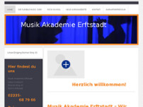 Musik Akademie Erftstadt website screenshot