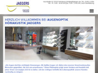 Augenoptik Hörakustik Jaegers GmbH & Co. KG website screenshot