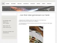 Fronz Metallbau GmbH website screenshot