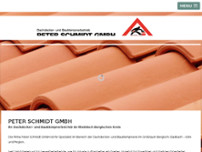 Peter Schmidt GmbH Dachdecker- und Bauklempnerbetrieb website screenshot