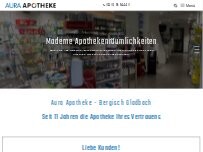 Website Screenshot Aura Apotheke am EVK