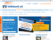 Volksbank Ahlen website screenshot