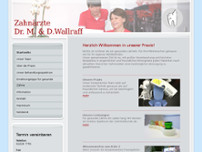 Zahnarztpraxis Dr. M. & D. Wallraff website screenshot