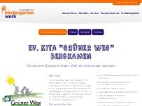 Website Screenshot Ev. Kindertageseinrichtung Grüner Weg - Kindergartenwerk im Ev. Kirchenkreis Unna