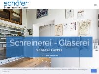 Website Screenshot Schreinerei - Glaserei Schäfer GmbH