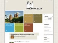 Website Screenshot Erlöserkirche - Evangelische Erlöserkirchengemeinde Bad Homburg