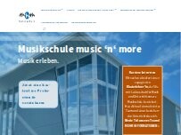 Website Screenshot Musikschule music'n'more