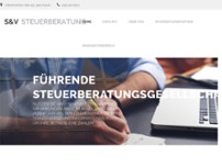 S&V Steuerberatungsgesellschaft mbH website screenshot