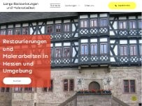 Website Screenshot Lange Restaurierungen und Malerarbeiten