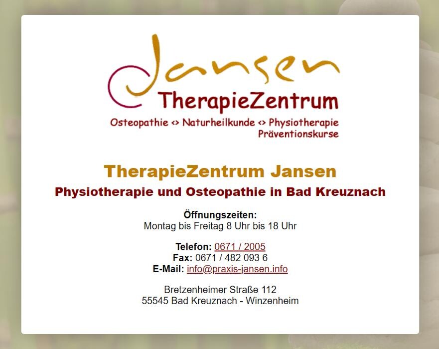 Bilder Jansen Therapiezentrum | Physiotherapie