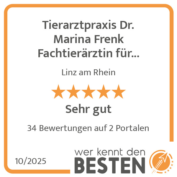 Bilder Tierarztpraxis Dr. Marina Frenk Fachtierärztin für Tierchirurgie