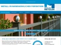 Website Screenshot Metallbau Metzler