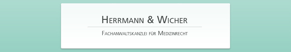 Fachanwaltskanzlei für Medizinrecht - Herrmann & Wicher Logo