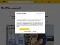 Website Screenshot ADAC Prüfzentrum Stuttgart