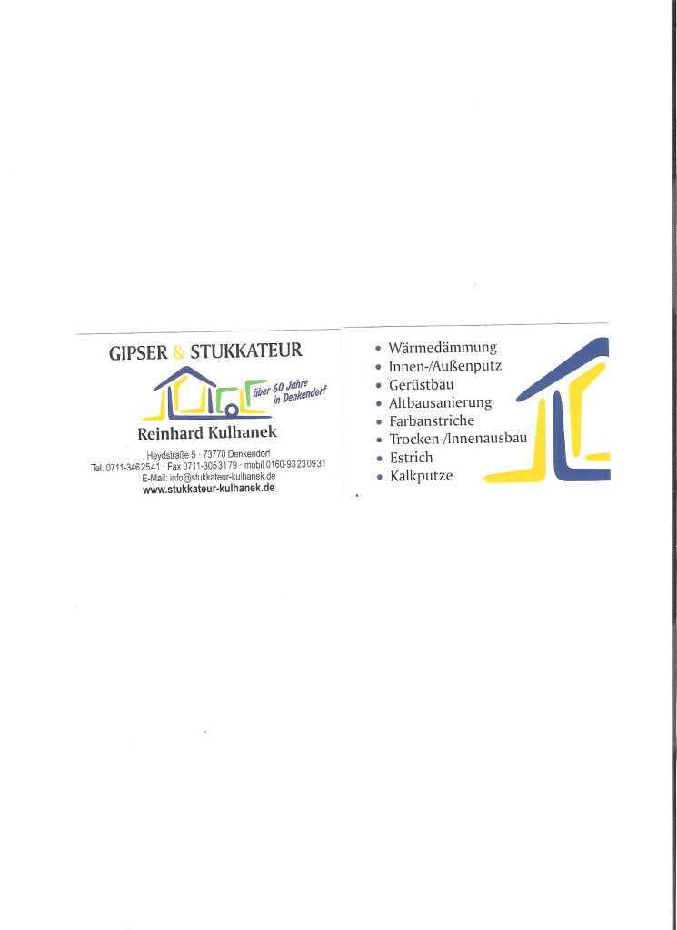 Bilder Stukkateurmeisterbetrieb Reinhard Kulhanek