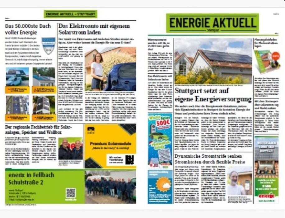 Bilder enerix Stuttgart- Photovoltaik & Stromspeicher