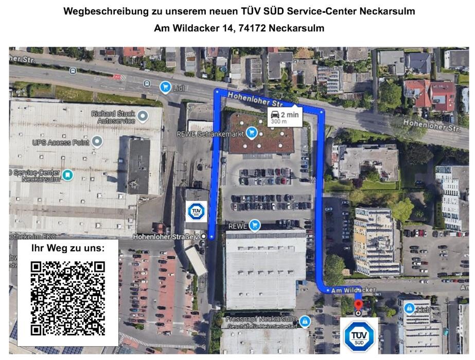 Bilder TÜV SÜD Service-Center Neckarsulm
