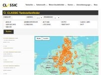 Website Screenshot CLASSIC Tankstelle