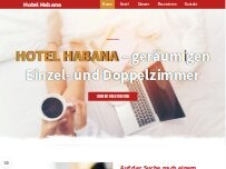 Website Screenshot Hotel Habana