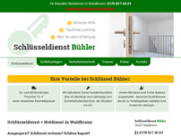 Schlüsseldienst Waldbronn - Bühler website screenshot