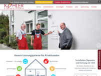 Köhler Elektrotechnik GmbH website screenshot