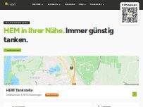 Website Screenshot HEM Tankstelle