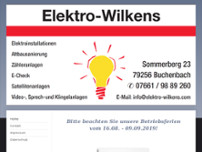 Elektro-Wilkens website screenshot