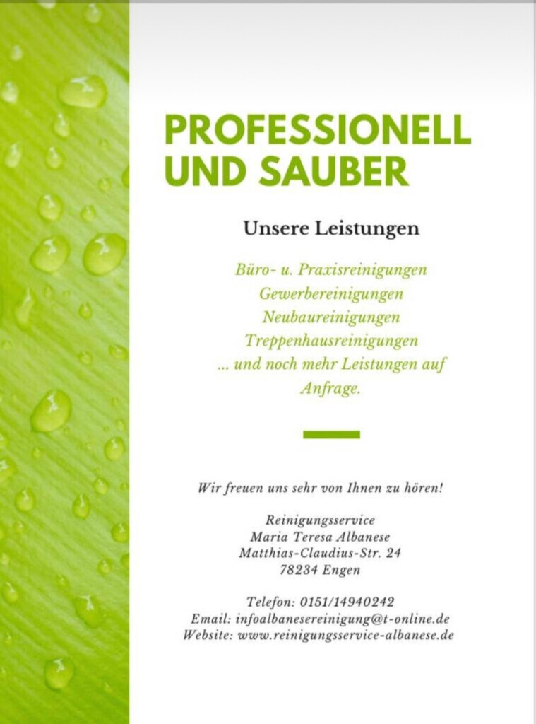 Bilder Albanese Reinigungsservice