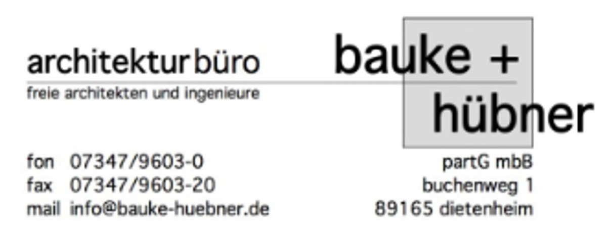 Architekturbüro Bauke + Hübner PartGmbB Logo