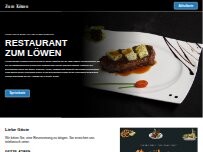 Website Screenshot Griechisches Restaurant Zum Löwen UND (Abholservice)