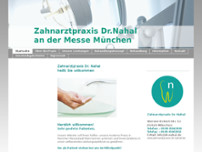 Zahnarztpraxis Dr. Nahal website screenshot