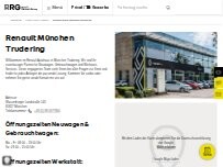 Website Screenshot Renault München Trudering - RRG