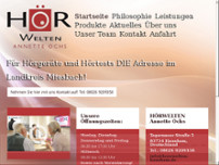 Hörwelten - Annette Ochs website screenshot