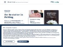 Website Screenshot Bestattungen Jehle | Peiting - Teil der mymoria Familie