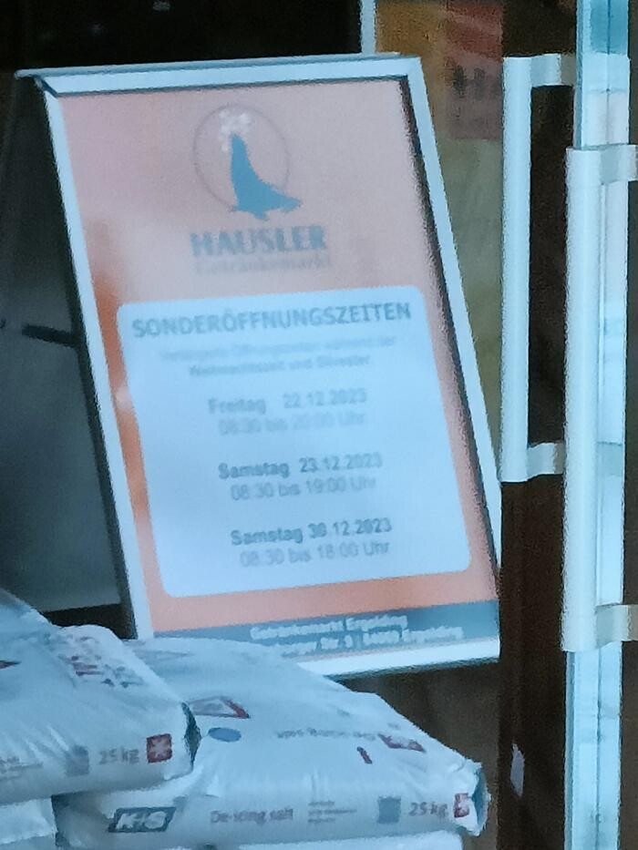 Bilder Hausler Getränkemarkt