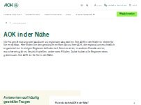 Website Screenshot AOK Bayern Geschäftsstelle Vilsbiburg