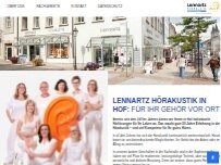 Website Screenshot Lennartz Hörakustik GmbH