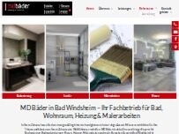 Website Screenshot MD Bäder