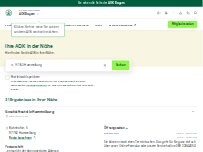 Website Screenshot AOK Bayern Geschäftsstelle Hammelburg