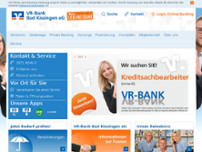 Volksbank Raiffeisenbank Bad Kissingen eG website screenshot