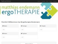Website Screenshot Praxis für Ergotherapie Matthias Endemann