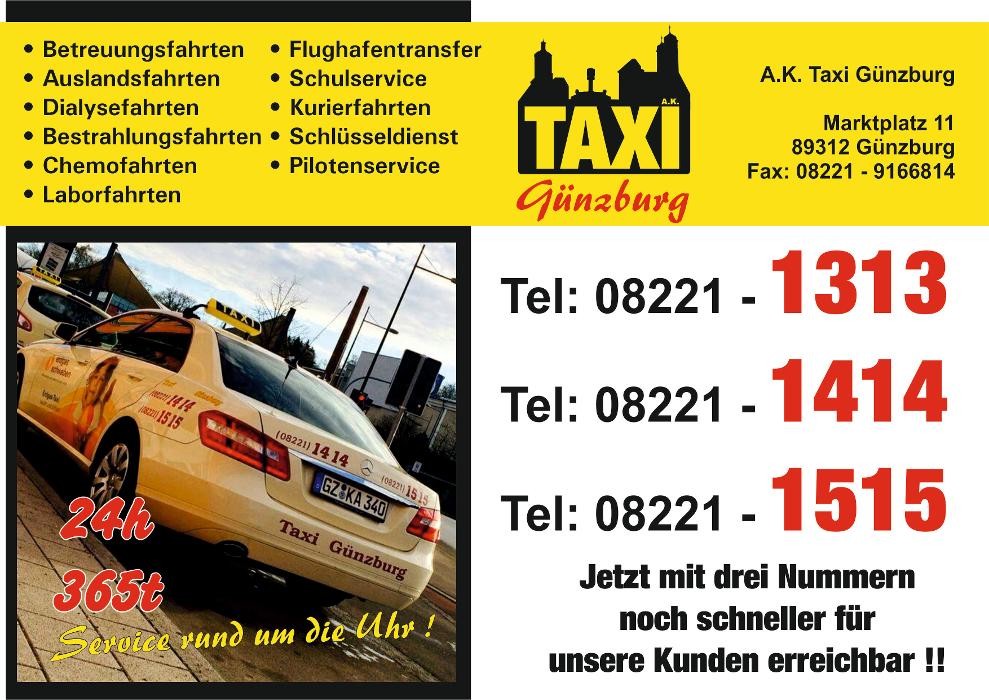 Bilder A.K. Taxi Günzburg