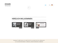 Esser Rechtsanwälte website screenshot