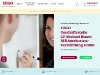 Website Screenshot ERGO Versicherung GF Michael Blaser MB Assekuranz-Vermittlung GmbH